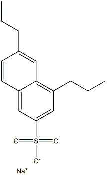 4,6-Dipropyl-2-naphthalenesulfonic acid sodium salt Struktur