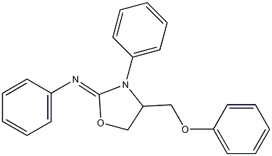 4-(Phenoxymethyl)-N,3-diphenyloxazolidin-2-imine Struktur