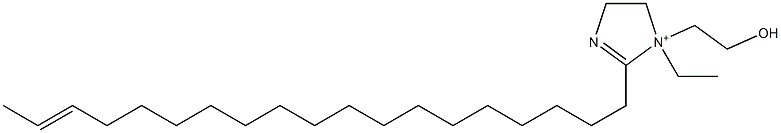 1-Ethyl-1-(2-hydroxyethyl)-2-(17-nonadecenyl)-2-imidazoline-1-ium Struktur