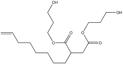 2-(7-Octenyl)succinic acid bis(3-hydroxypropyl) ester Struktur