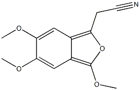 3,5,6-Trimethoxyisobenzofuran-1-acetonitrile Struktur