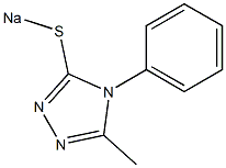 5-Methyl-4-phenyl-3-sodiothio-4H-1,2,4-triazole Struktur