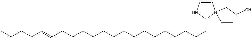 1-Ethyl-2-(16-henicosenyl)-1-(2-hydroxyethyl)-4-imidazoline-1-ium Struktur