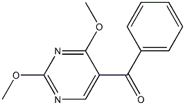 2,4-Dimethoxy-5-benzoylpyrimidine Struktur