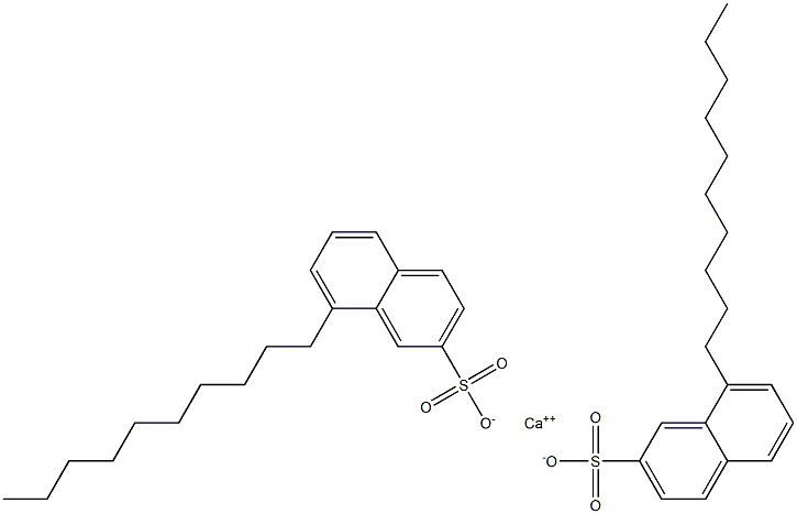 Bis(8-decyl-2-naphthalenesulfonic acid)calcium salt Struktur