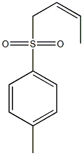 (Z)-2-Butenyl(4-methylphenyl) sulfone Struktur