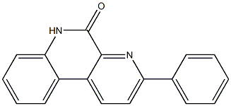 3-Phenylbenzo[f][1,7]naphthyridin-5(6H)-one Struktur