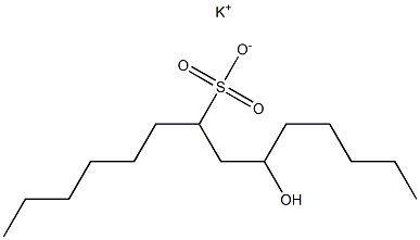 9-Hydroxytetradecane-7-sulfonic acid potassium salt Struktur