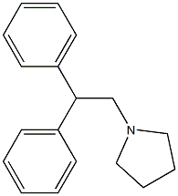 1-(2,2-Diphenylethyl)pyrrolidine Struktur