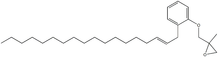 2-(2-Octadecenyl)phenyl 2-methylglycidyl ether Struktur