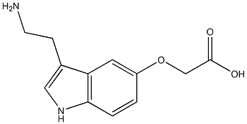 [[3-(2-Aminoethyl)-1H-indol-5-yl]oxy]acetic acid Struktur