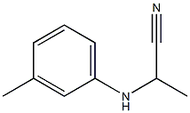 2-(3-Methylphenylamino)propanenitrile Struktur