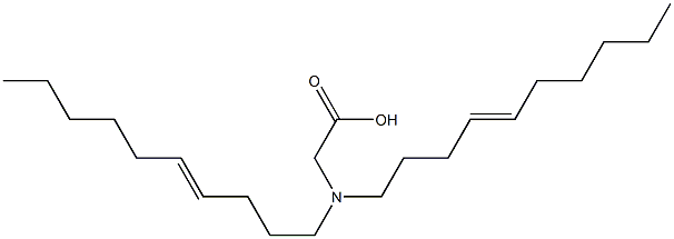 N,N-Di(4-decenyl)aminoacetic acid Struktur