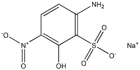 6-Amino-2-hydroxy-3-nitrobenzenesulfonic acid sodium salt Struktur