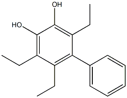 4-Phenyl-3,5,6-triethylbenzene-1,2-diol Struktur