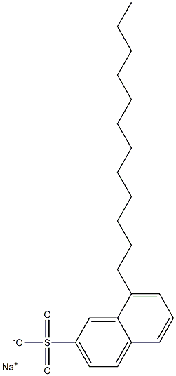 8-Dodecyl-2-naphthalenesulfonic acid sodium salt Struktur