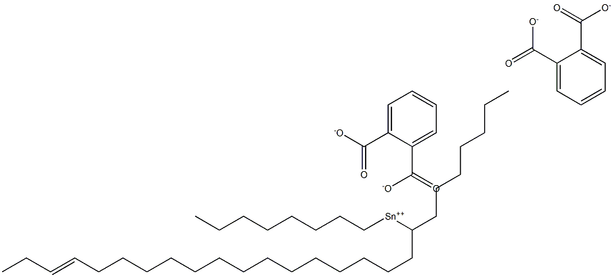 Bis[phthalic acid 1-(15-octadecenyl)]dioctyltin(IV) salt Struktur