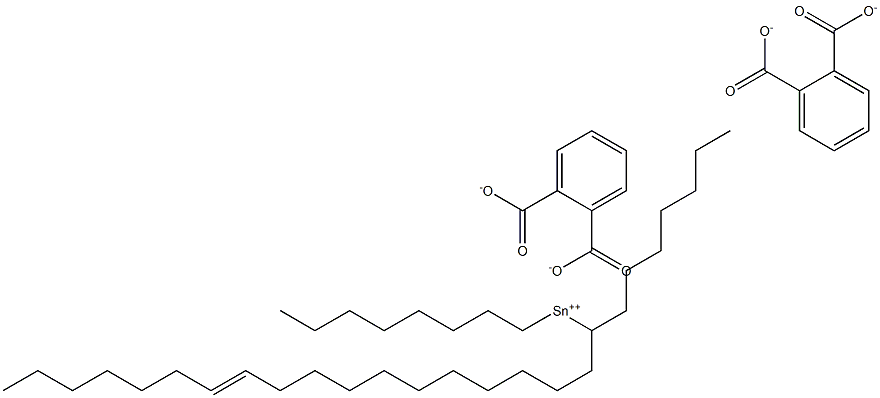 Bis[phthalic acid 1-(11-octadecenyl)]dioctyltin(IV) salt Struktur