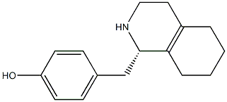 4-[[[(S)-1,2,3,4,5,6,7,8-Octahydroisoquinolin]-1-yl]methyl]phenol Struktur