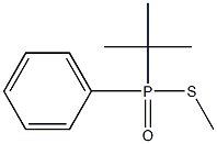 tert-Butylphenylphosphinothioic acid S-methyl ester Struktur