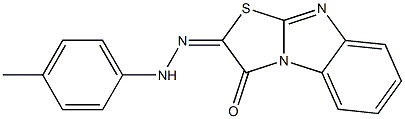 2-[2-(p-Tolyl)hydrazono]thiazolo[3,2-a]benzimidazole-3(2H)-one Struktur