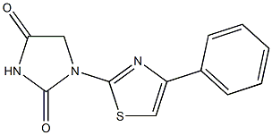 1-(4-Phenyl-2-thiazolyl)hydantoin Struktur