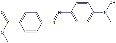 4'-(N-Methyl-N-hydroxyamino)azobenzene-4-carboxylic acid methyl ester Struktur