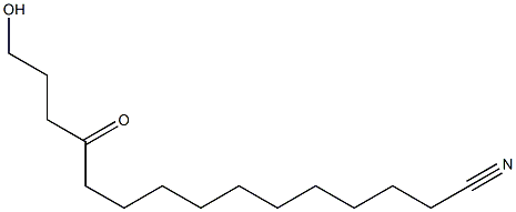 15-Hydroxy-12-oxopentadecanenitrile Struktur