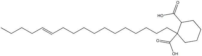 Cyclohexane-1,2-dicarboxylic acid hydrogen 1-(12-heptadecenyl) ester Struktur