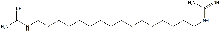 N,N'''-(1,16-Hexadecanediyl)bis(guanidine) Struktur