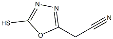 5-Cyanomethyl-1,3,4-oxadiazole-2-thiol Struktur