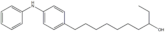 4-(8-Hydroxydecyl)phenylphenylamine Struktur