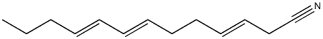 3,7,9-Tridecatrienenitrile Struktur