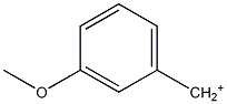 3-Methoxybenzyl cation Struktur