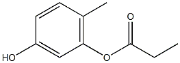 Propanoic acid 3-hydroxy-6-methylphenyl ester Struktur