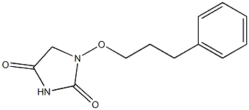 1-[(3-Phenylpropyl)oxy]hydantoin Struktur