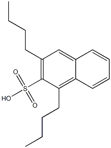 1,3-Dibutyl-2-naphthalenesulfonic acid Struktur