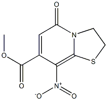 8-Nitro-2,3-dihydro-5-oxo-5H-thiazolo[3,2-a]pyridine-7-carboxylic acid methyl ester Struktur