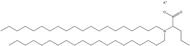 2-(Diicosylamino)valeric acid potassium salt Struktur