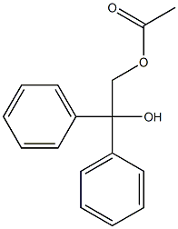 1,1-Diphenyl-2-acetoxyethanol Struktur