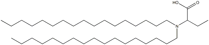 2-(Diheptadecylamino)butyric acid Struktur