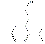 BENZENEETHANOL, 2-(DIFLUOROMETHYL)-5-FLUORO- Struktur