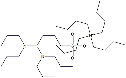 Tetrabutylammonium 4-(diispropylamino)butane sulfonate Struktur