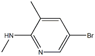 5-Bromo-N,3-dimethyl-2-pyridinamine Struktur