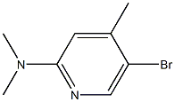 5-Bromo-N,N,4-trimethyl-2-pyridinamine Struktur