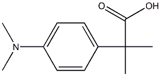 2-[4-(Dimethylamino)phenyl]-2-methylpropanoic acid Struktur