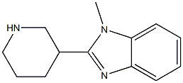 1-Methyl-2-piperidin-3-yl-1H-benzoimidazole Struktur