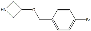 3-[(4-Bromobenzyl)oxy]azetidine Struktur