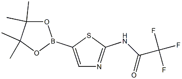 2,2,2-Trifluoro-N-(5-(4,4,5,5-tetramethyl-1,3,2-dioxaborolan-2-yl)thiazol-2-yl)acetamide Struktur