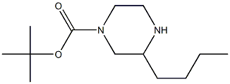 4-Boc-2-Butyl-piperazine Struktur